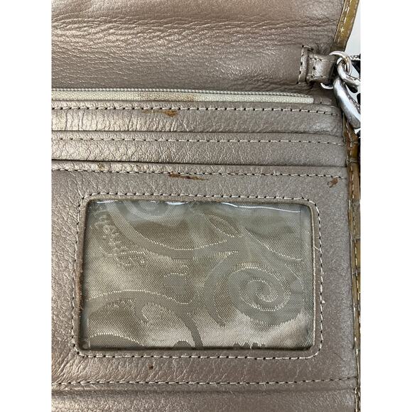 BRIGHTON, SMALL EMBOSSED ANIMAL PATTON LEATHER CROSSBODY BAG - Picture 12 of 16